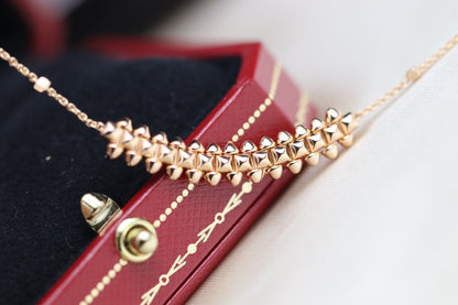[Everoly JW]CLASH PINK GOLD NECKLACE