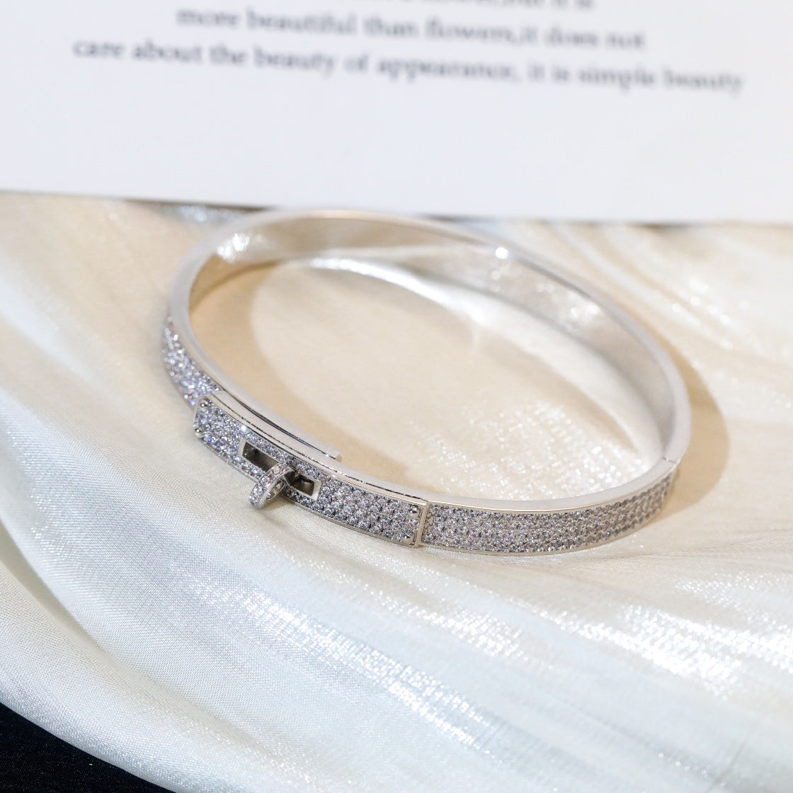 [Everoly JW]KELLY BRACELET DIAMOND PAVED