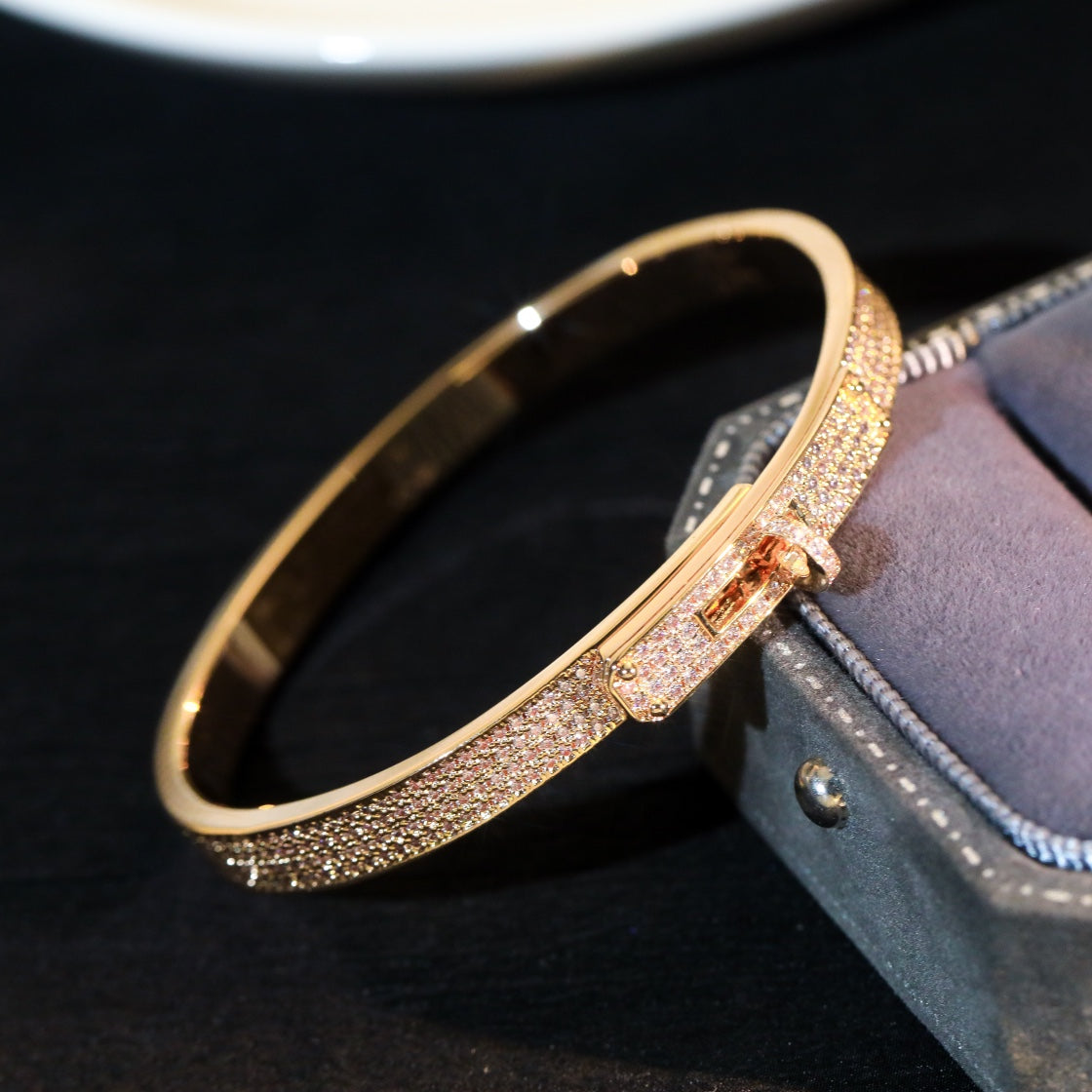 [Everoly JW]KELLY BRACELET DIAMOND PAVED