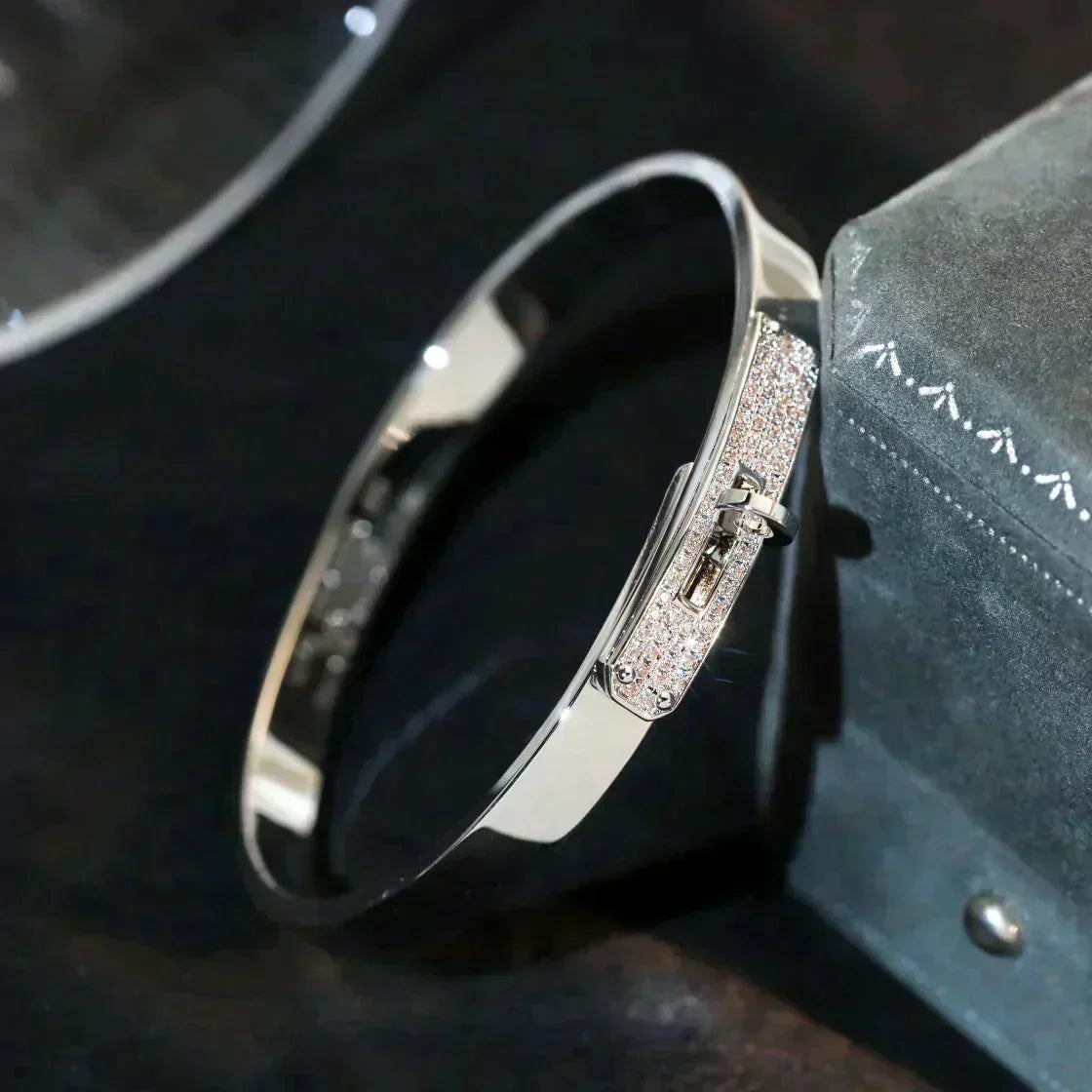[Everoly JW]KELLY SILVER DIAMOND BRACELET