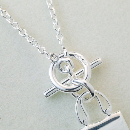 [Everoly JW]POP H PEDANT SILVER NECKLACE