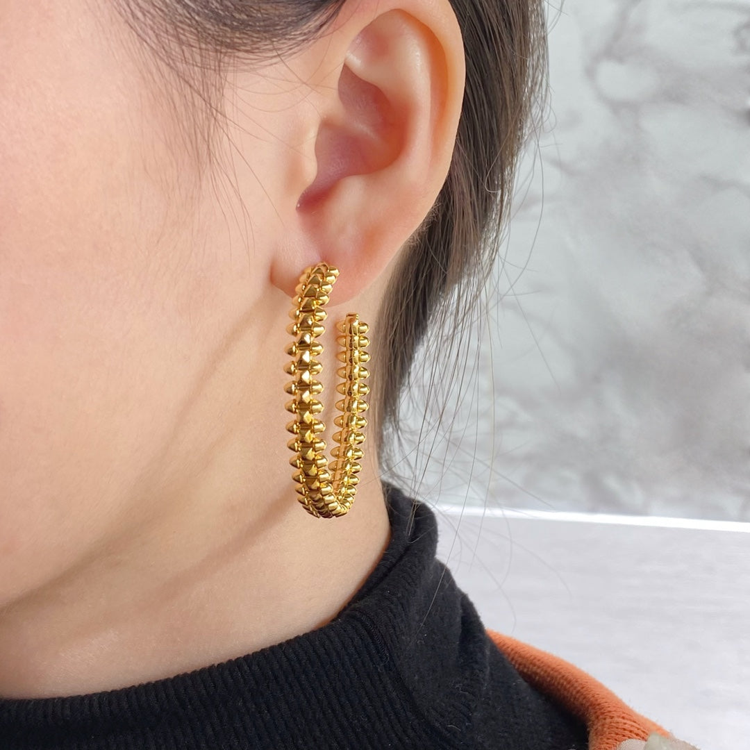 [Everoly JW]CLASH HOOP EARRINGS