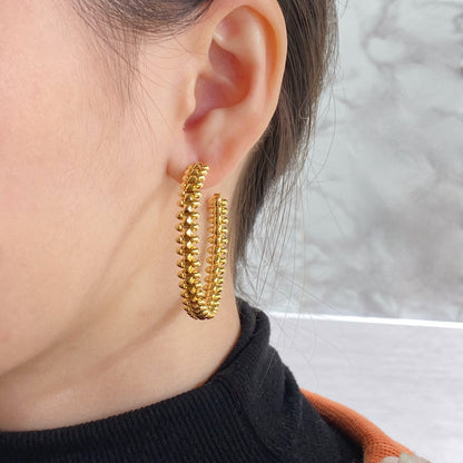 [Everoly JW]CLASH HOOP EARRINGS