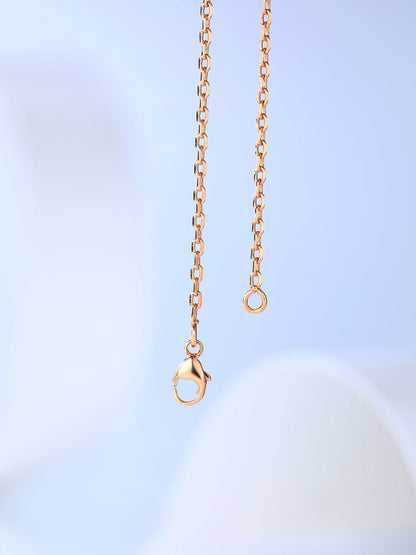 [Everoly JW]H CAGE PINK GOLD NECKLACE