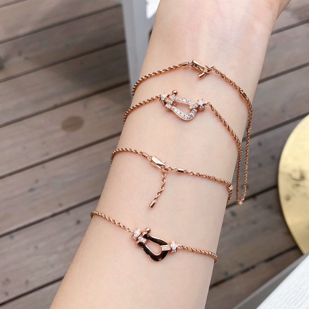 [Everoly JW]FORCE 10 PINK GOLD DIAMOND NECKLACE