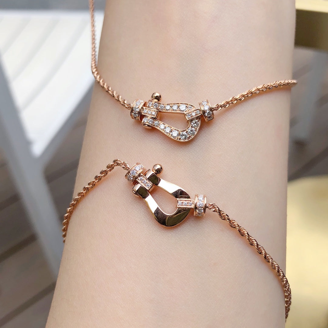 [Everoly JW]FORCE 10 PINK GOLD DIAMOND NECKLACE