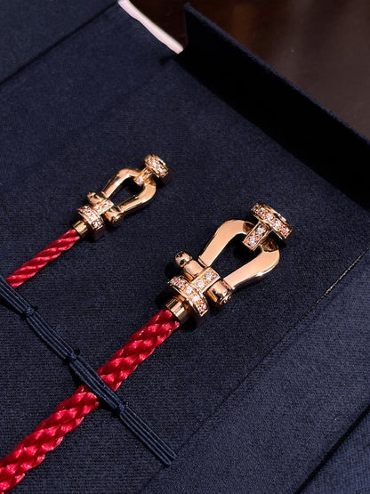 [Everoly JW]FORCE 10 HALF DIAMOND PINK GOLD RED CORDERI LARGE AND MEDIUM MODEL