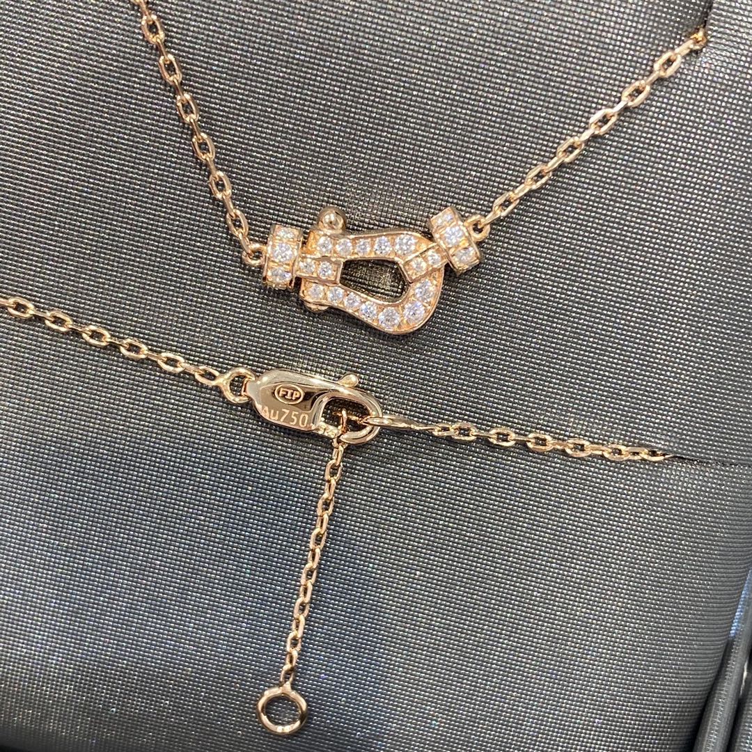 [Everoly JW]FORCE 10 DIAMOND PINK GOLD NECKLACE MINI MODEL
