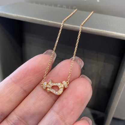 [Everoly JW]FORCE 10 DIAMOND PINK GOLD NECKLACE MINI MODEL