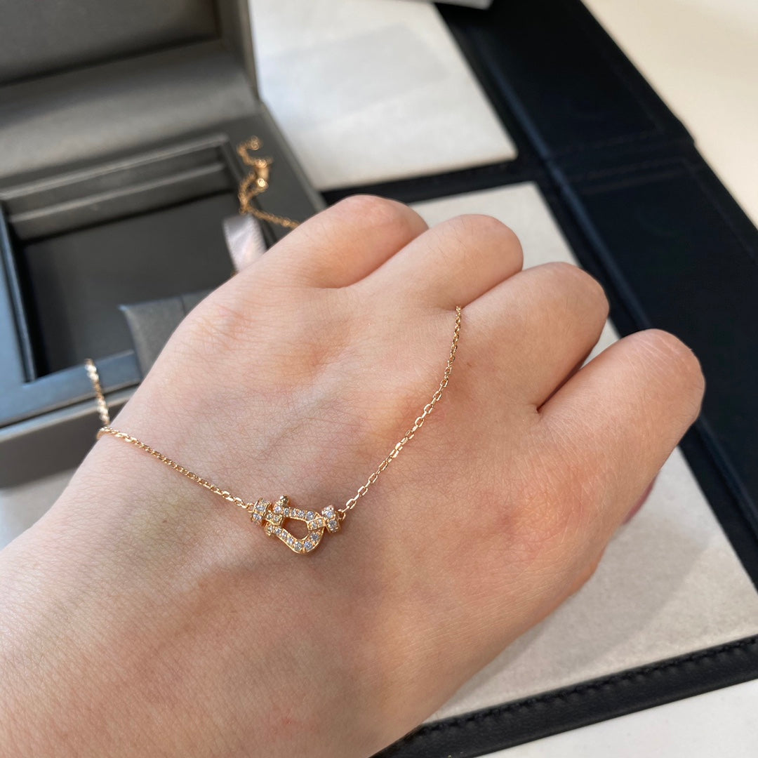 [Everoly JW]FORCE 10 DIAMOND PINK GOLD NECKLACE MINI MODEL