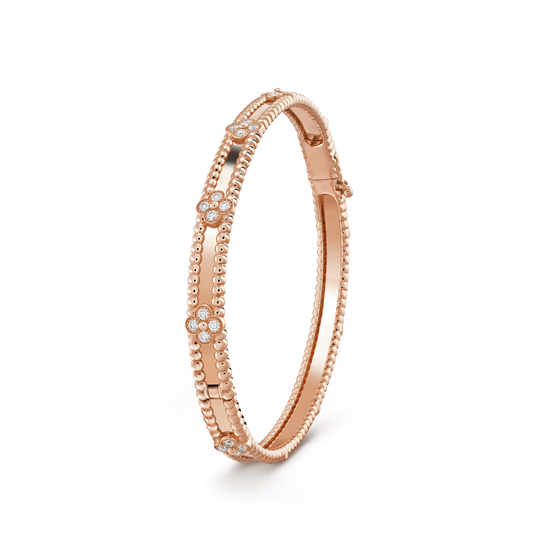 [Everoly JW]CLOVER BRACELET 4MM DIAMONDS