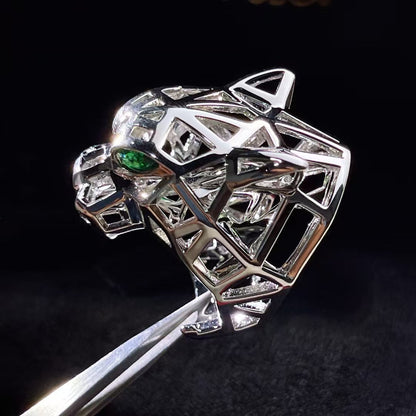 [Everoly JW]HOLLOW LEOPARD HEAD RING