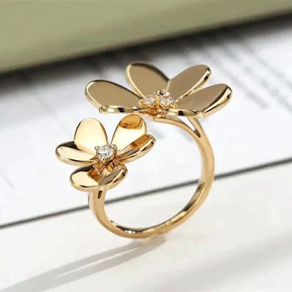 [Everoly JW]CLOVER COMOS GOLD DIAMOND RING