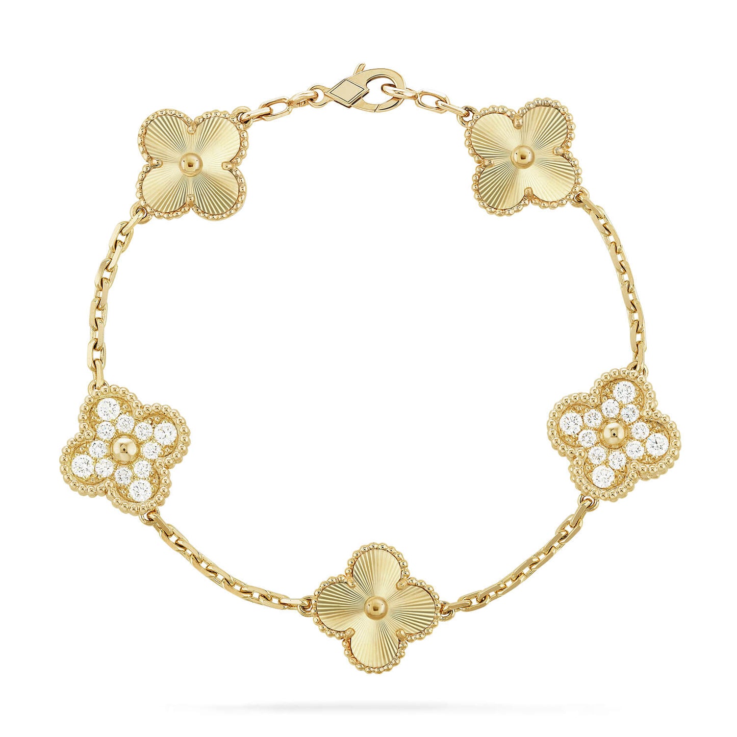 [Everoly JW]  CLOVER 5 MOTIF LASER BRACELET COLLECTION