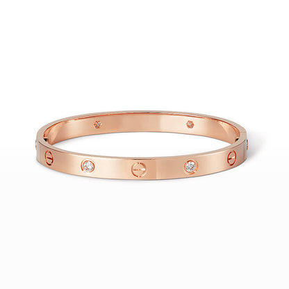 [Everoly JW]LOVE BRACELET 6.1MM 4 DIAMONDS