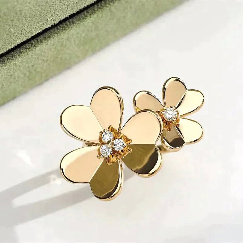 [Everoly JW]CLOVER COMOS GOLD DIAMOND RING