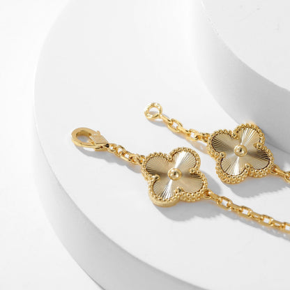 [Everoly JW]CLOVER 10 MOTIFS LASER NECKLACE