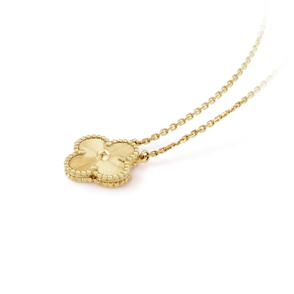 [Everoly JW]CLOVER 15MM LASER NECKLACE