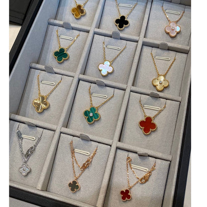 [Everoly JW]CLOVER 15MM LASER NECKLACE