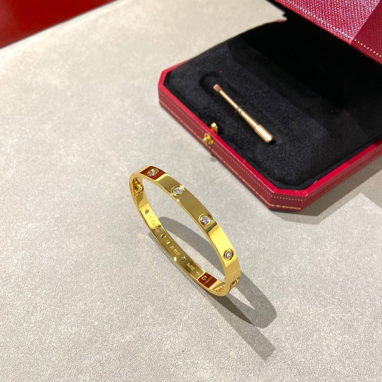 [Everoly JW]LOVE BRACELET 6.1MM 10 DIAMONDS