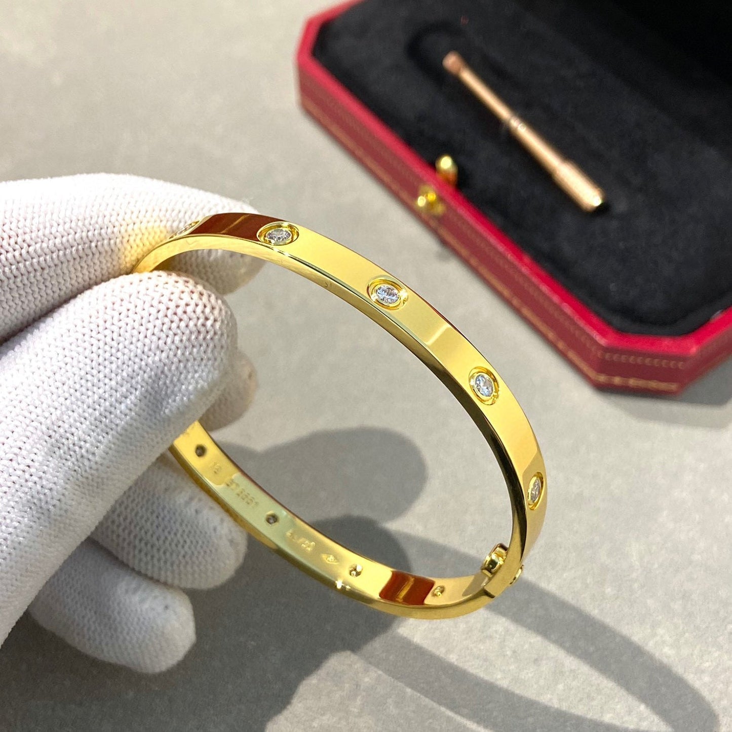 [Everoly JW]LOVE BRACELET 6.1MM 10 DIAMONDS