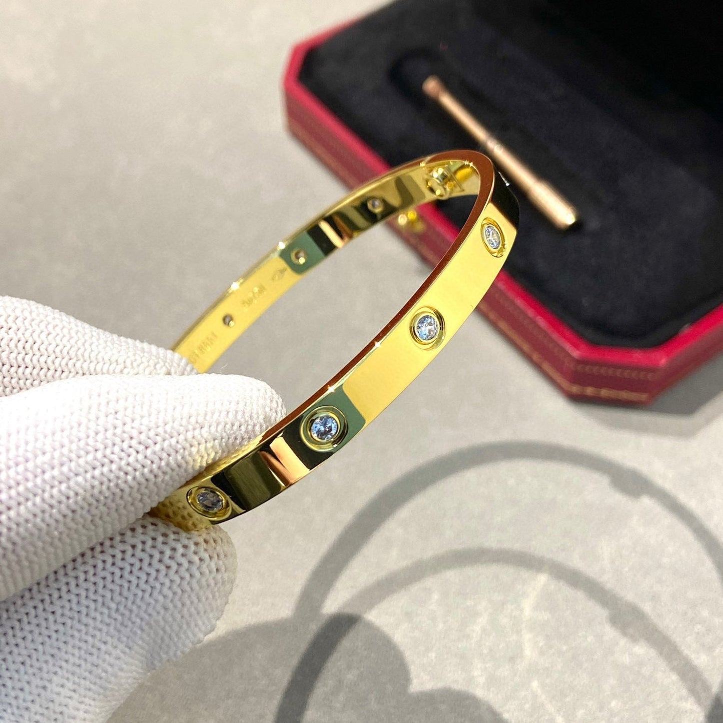 [Everoly JW]LOVE BRACELET 6.1MM 10 DIAMONDS