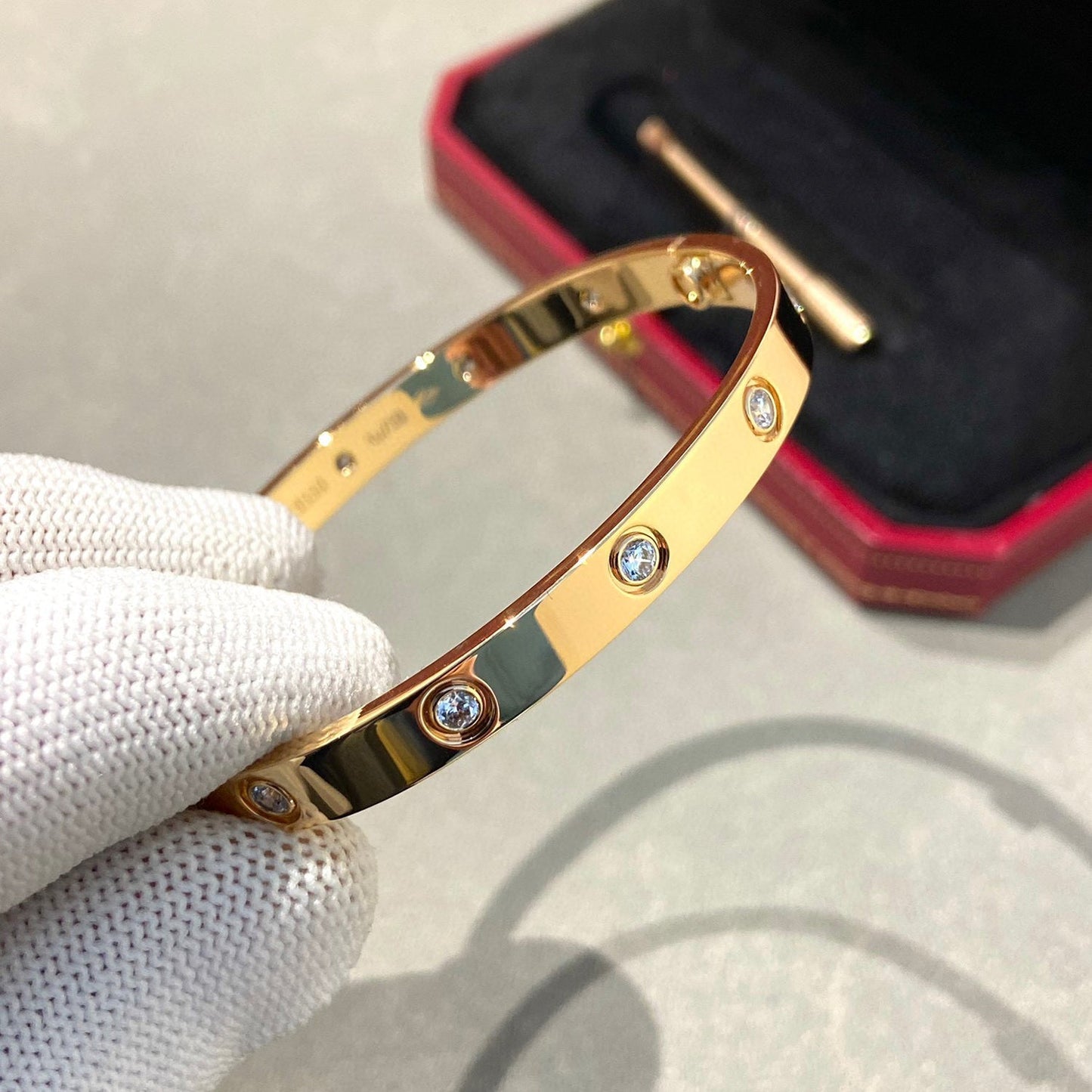 [Everoly JW]LOVE BRACELET 6.1MM 10 DIAMONDS