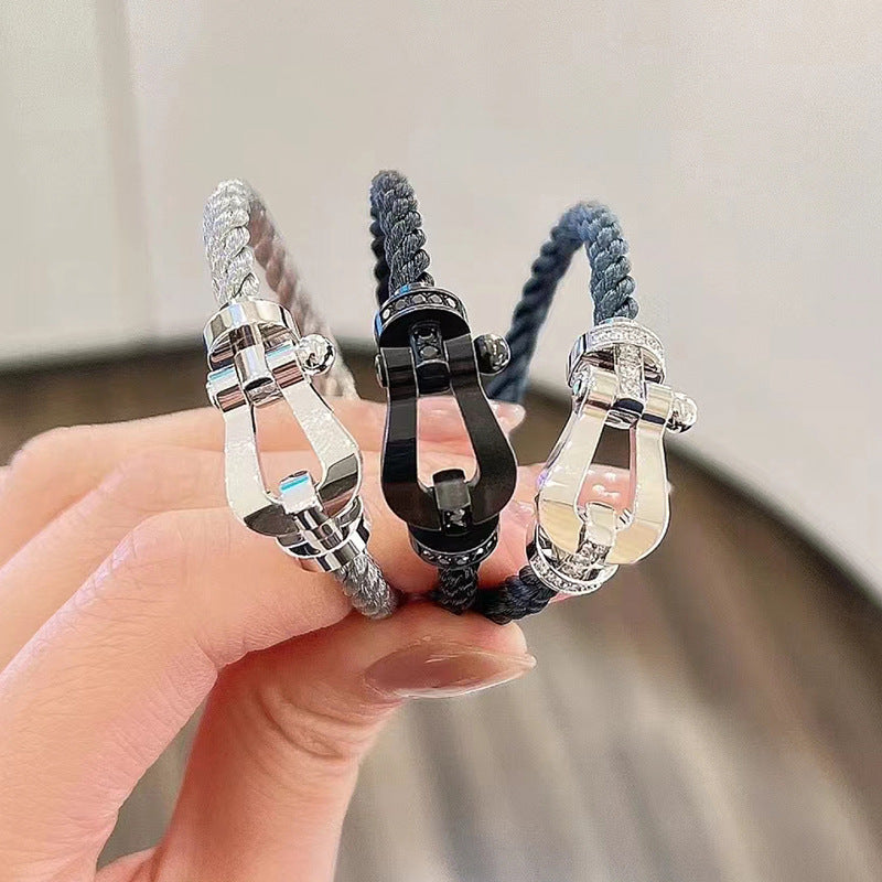 [Everoly JW]FORCE LARGE HORSESHOE NO DIAMOND BRACELET ROSE GOLD