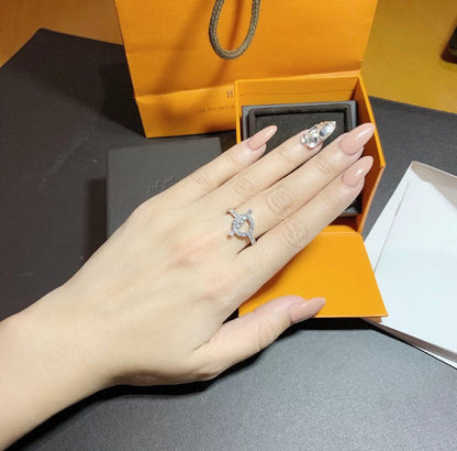 [Everoly JW]ECHAPPEE RING SILVER DIAMOND