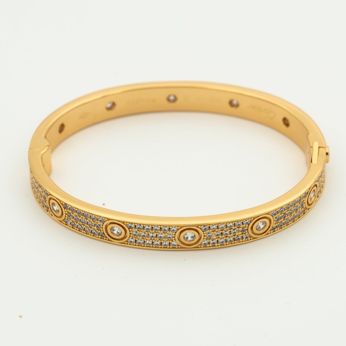 [Everoly JW]LOVE BRACELET 6.1MM DIAMOND-PAVED 10 BIG DIAMONDS