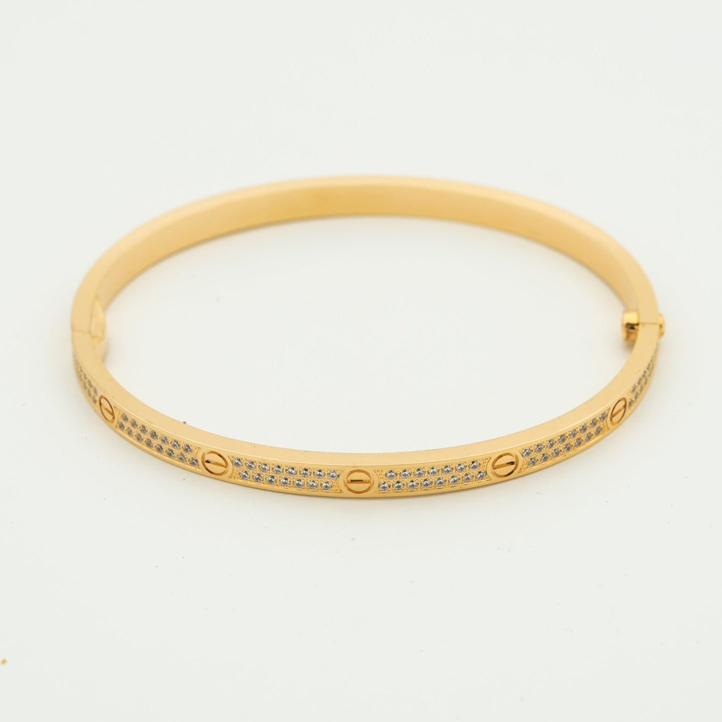 [Everoly JW]LOVE BRACELET 3.65MM DIAMOND-PAVED