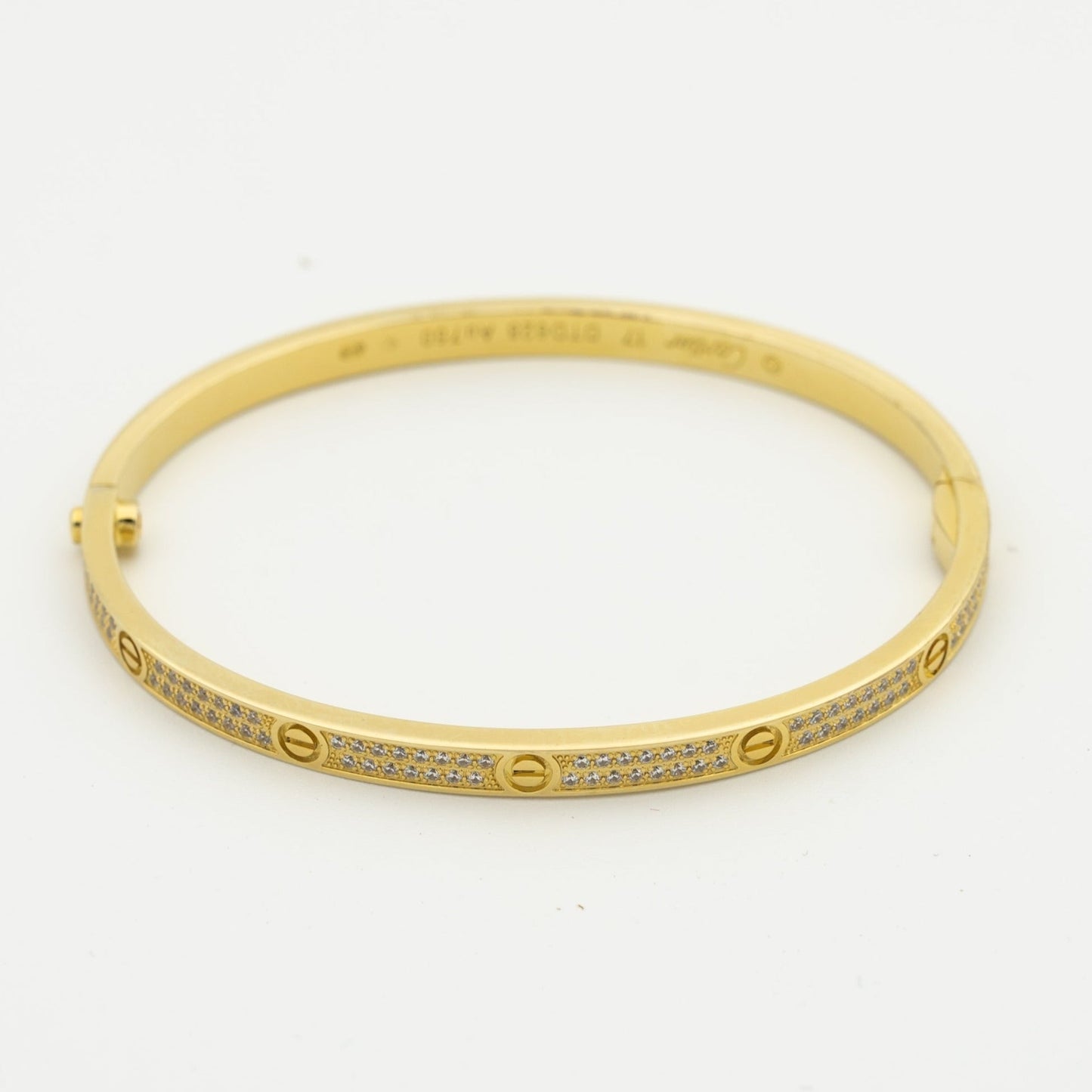 [Everoly JW]LOVE BRACELET 3.65MM DIAMOND-PAVED