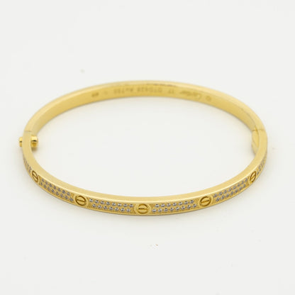 [Everoly JW]LOVE BRACELET 3.65MM DIAMOND-PAVED