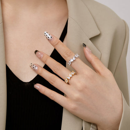 [Everoly JW]Delicate Multi Cut Ring