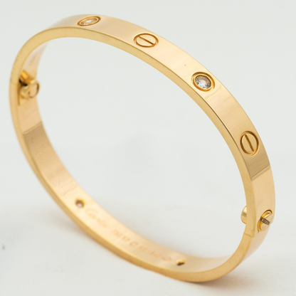 [Everoly JW]LOVE BRACELET 6.1MM 4 DIAMONDS