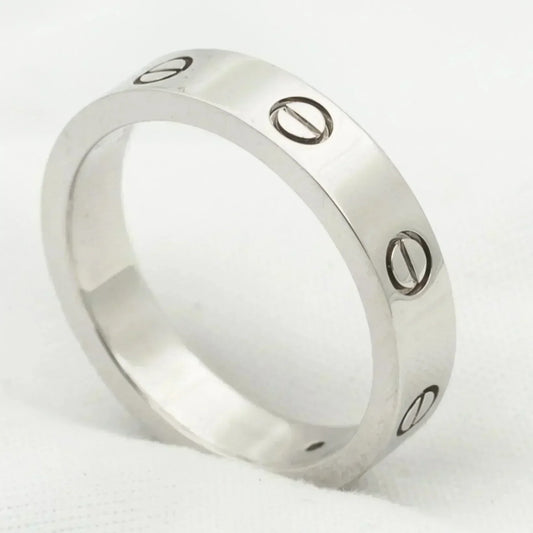 [Everoly JW]LOVE RING 4MM 1 DIAMOND SILVER
