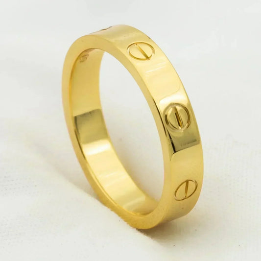 [Everoly JW]LOVE RING 4MM 1 DIAMOND GOLD