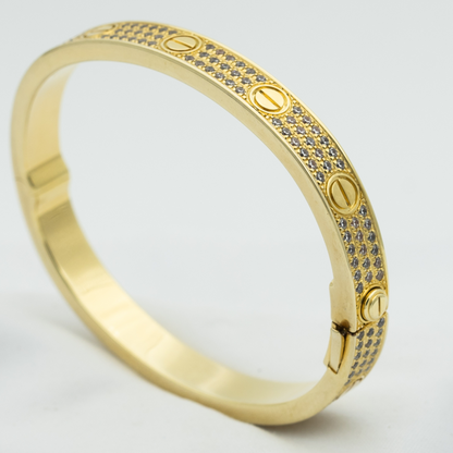[Everoly JW]LOVE BRACELET 6.1MM DIAMOND-PAVED
