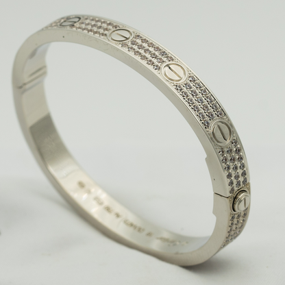 [Everoly JW]LOVE BRACELET 6.1MM DIAMOND-PAVED