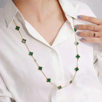 [Everoly JW]CLOVER 20 MOTIFS MALACHITE GOLD