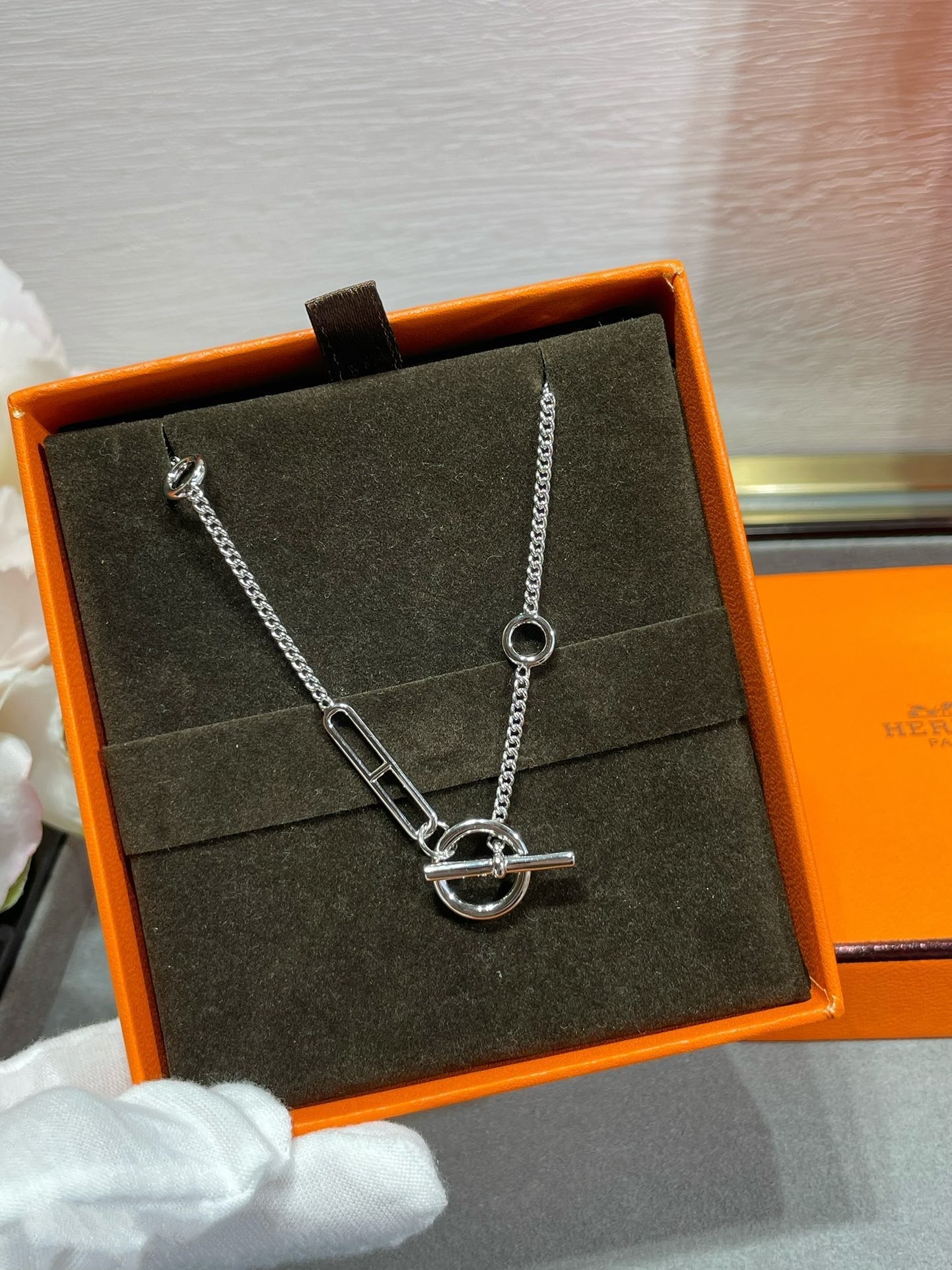 [Everoly JW]HM STERLING CHAINE D'ANCRE HEART