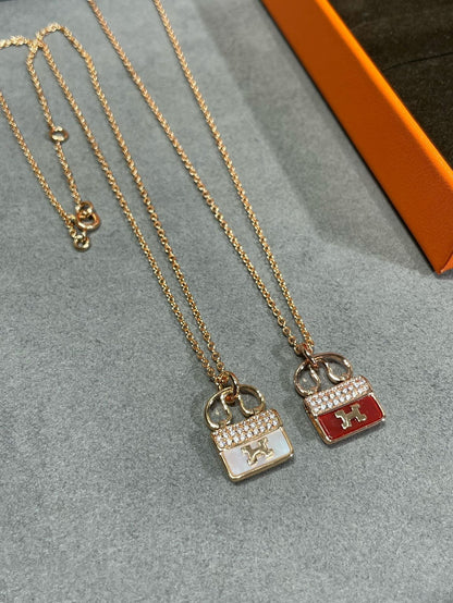 [Everoly JW]H CIRCE MOISSANITE PENDANT NECKLACE GOLD