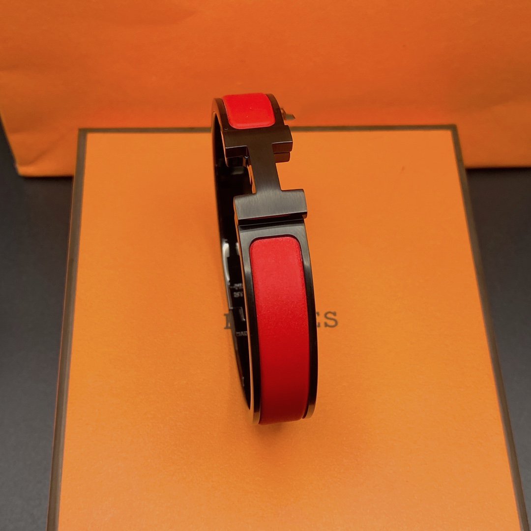 [Everoly JW]CLIC HM SO ブラックレッドブレスレット