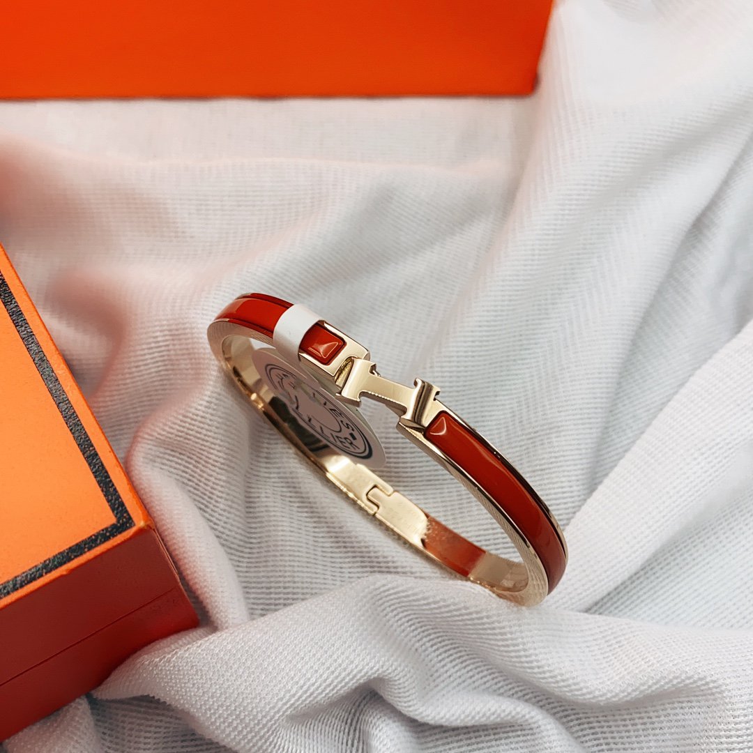 [Everoly JW]CLASSIC HM CLIC RED 8MM ENAMEL BRACELET