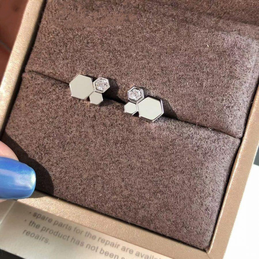 [Everoly JW]BEE LOVE SILVER DIAMOND EARRINGS