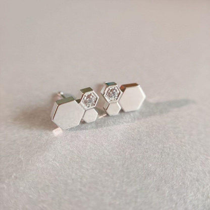 [Everoly JW]BEE LOVE SILVER DIAMOND EARRINGS