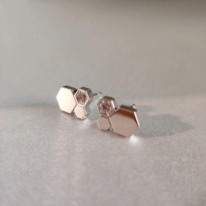 [Everoly JW]BEE LOVE SILVER DIAMOND EARRINGS