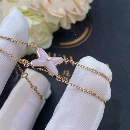 [Everoly JW]JEUX BRACELET PINK MOP PINK GOLD 1 DIAMOND
