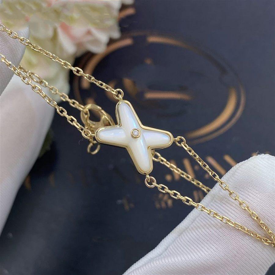 [Everoly JW]JEUX BRACELET WHITE MOP GOLD 1 DIAMOND