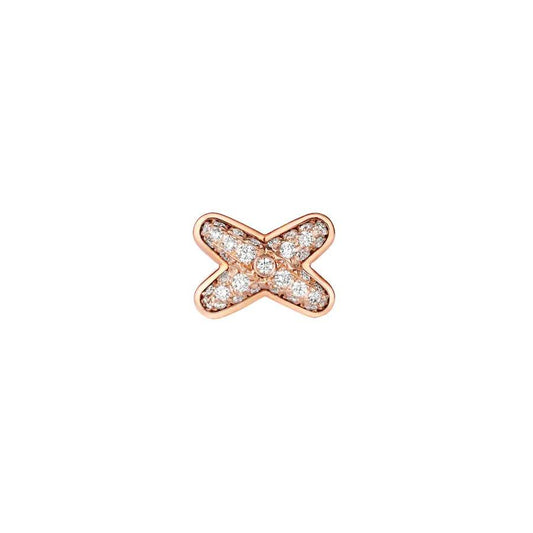 [Everoly JW]JEUX DE PINK GOLD DIAMOND EARRINGS